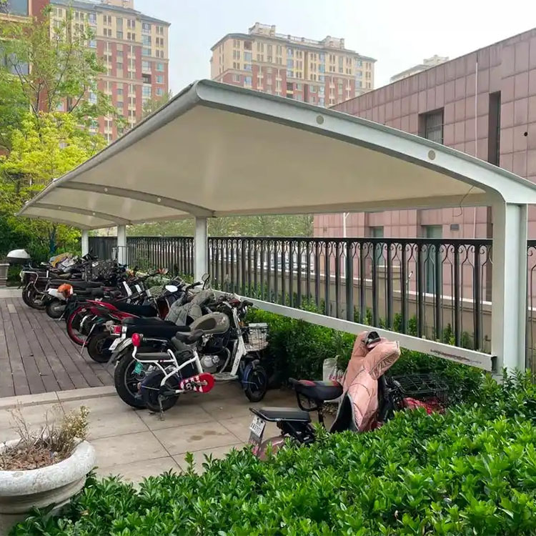 潢川县膜结构电动车棚